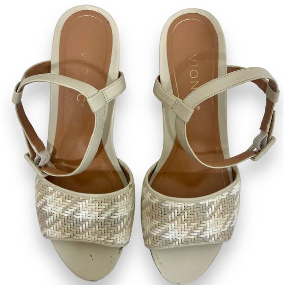 Vionic Cream Wedge Heels - Picture 5 of 13